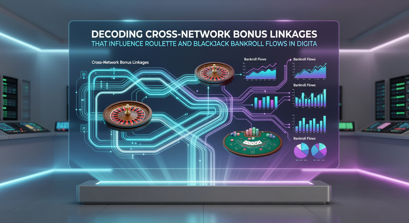 Network diagram illustrating bonus flow between roulette and blackjack tables across multiple digital casino platforms