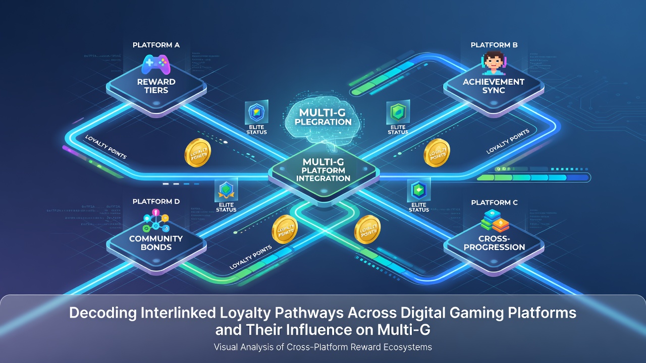 Diagram illustrating retention trends influenced by loyalty pathway connections in multi-game digital environments