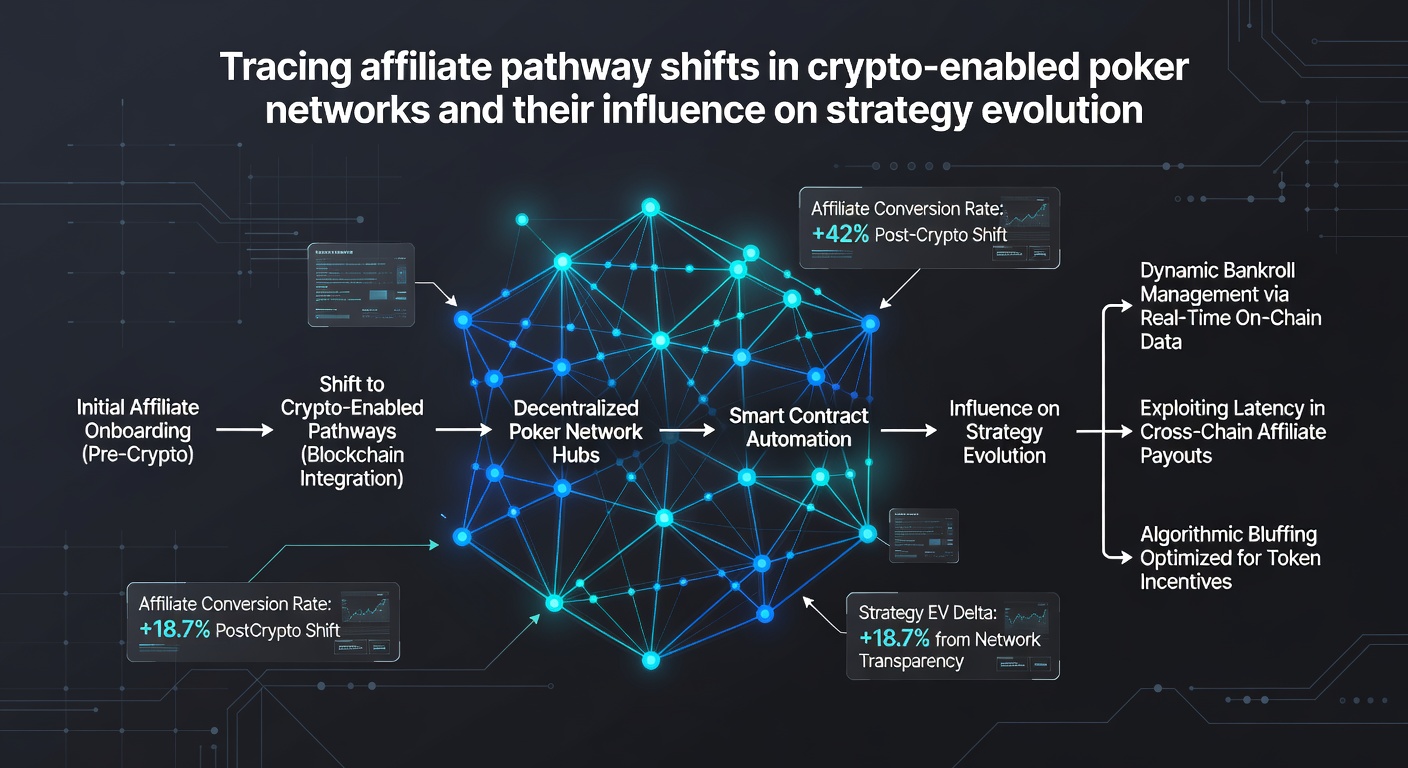 Global map highlighting poker strategy evolution in crypto-affiliated player communities