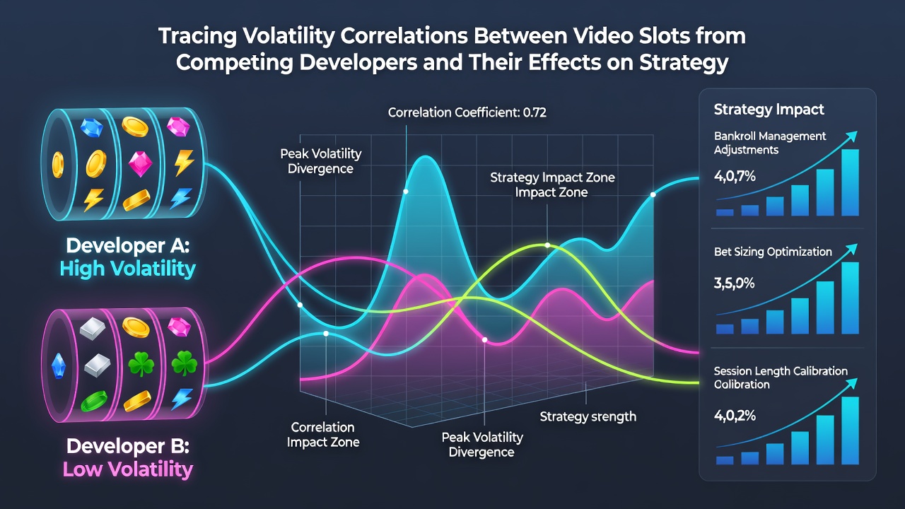 Graph depicting strategic fund distribution adjustments across multi-provider casino slot portfolios based on volatility data